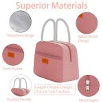JBGOYON® Pink Bento Lunch Box Set with Utensils