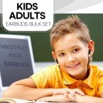 Bulk Earbuds for Kids Classroom - 100 Pack