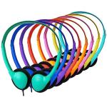 20 Pack Classroom Headphones for Students - Mixed Colors