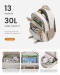 Cute LOVEVOOK Backpack for Teen Girls, Beige-Khaki