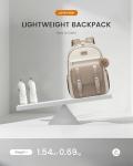 Cute LOVEVOOK Backpack for Teen Girls, Beige-Khaki