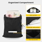 Vorspack Water-Resistant Drawstring Backpack - Black