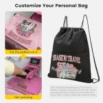 Vorspack Water-Resistant Drawstring Backpack - Black