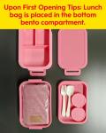 KEMETHY 3-Tier Bento Lunch Box Set Green