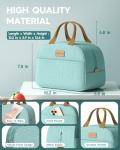 KEMETHY 3-Tier Bento Lunch Box Set Green