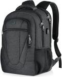 Large Water-Resistant Travel Laptop Backpack with USB