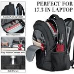 Large Water-Resistant Travel Laptop Backpack with USB