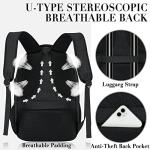 Large Water-Resistant Travel Laptop Backpack with USB
