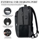 Large Water-Resistant Travel Laptop Backpack with USB