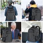 Large Water-Resistant Travel Laptop Backpack with USB