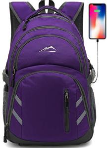 College Laptop Backpack with USB Charging Port