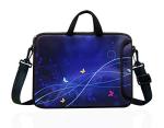 Blue 14-Inch Neoprene Laptop Messenger Bag