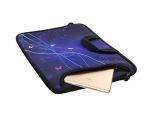 Blue 14-Inch Neoprene Laptop Messenger Bag