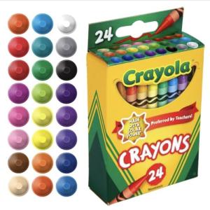 Classic Crayons Pack for Kids - 24 Colors