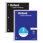 Oxford 1-Subject Spiral Notebooks, Wide Ruled, 2 Pack