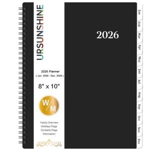 2024-2025 Weekly & Monthly Planner - Black