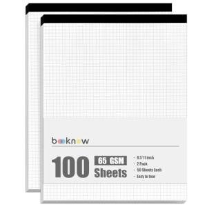 2-Pack 8.5"x11" Graph Paper Pads - 5x5 Quad