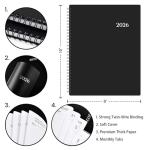 2024-2025 Weekly & Monthly Planner - Black