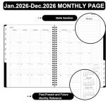 2024-2025 Weekly & Monthly Planner - Black