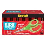 Soft Touch Blunt Tip Kids Scissors - 12 Pack