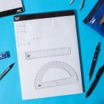 Mr. Pen 11"x8.5" 4x4 Graph Paper, 55 Sheets