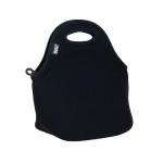 Neoprene Insulated Lunch Tote Bag - Black