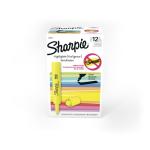 Fluorescent Yellow Sharpie Tank Highlighters, 12 Count