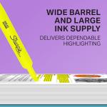 Fluorescent Yellow Sharpie Tank Highlighters, 12 Count