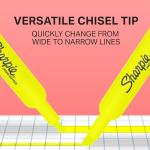 Fluorescent Yellow Sharpie Tank Highlighters, 12 Count