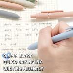 UIXJODO 5-Pack Black Gel Pens for Journaling
