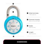 Light Blue Master Lock Locker Combination Padlock