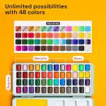 ARTISTRO Portable Watercolor Set with 48 Colors