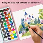ARTISTRO Portable Watercolor Set with 48 Colors