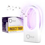 Halo Guard Indoor Insect Trap - Safe, Odorless Fly & Mosquito Killer with 3 Refill Packs