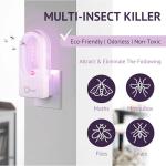 Halo Guard Indoor Insect Trap - Safe, Odorless Fly & Mosquito Killer with 3 Refill Packs