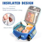 CaCTOUR Kids Insulated Lunch Box - Blue