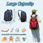 Color-Blocked Kids Backpack for School and Sports