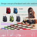 Color-Blocked Kids Backpack for School and Sports