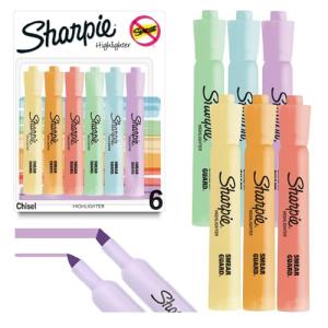 Sharpie Highlighters Pack - Mild Pastel Colors, 6 Count