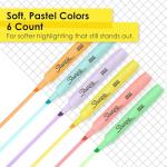Sharpie Highlighters Pack - Mild Pastel Colors, 6 Count