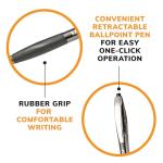 BIC Glide Black Retractable Ballpoint Pens, 4-Pack