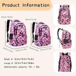 Geometric Print Kids Backpack for School
