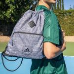 adidas Classic 3s Sackpack in Onix Grey/Black