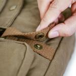 Vintage Olive Brown Canvas Messenger Bag