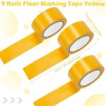 Outus Yellow Floor Marking Tape - 9 Rolls