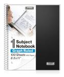 Graph Ruled Spiral Notebook with Poly Pocket