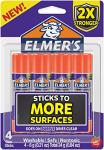 Elmer's Extra Strength Washable Glue Sticks, 4 Count