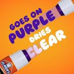 Elmer's Washable Disappearing Purple Glue Sticks, 30 Count
