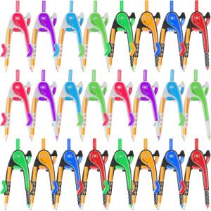 48-Piece Colorful Geometry Compass Set for Students