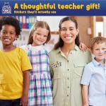 Purple Ladybug Reward Stickers for Kids Classroom